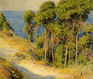 Trees Along the Coast also known as Road to the Sea by Joseph Decamp Oil Painting