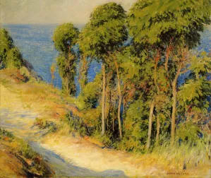 Trees Along the Coast Oil painting by Joseph Decamp