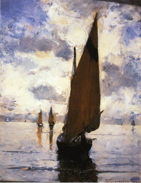 Venice also known as Becalmed by Joseph Decamp - Hand-Painted Oil Painting Reproduction