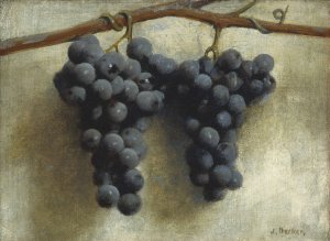 Grapes by Joseph Decker Oil Painting