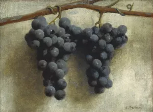 Grapes by Joseph Decker Oil Painting
