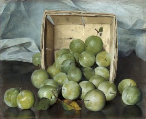 Green Plums by Joseph Decker Oil Painting