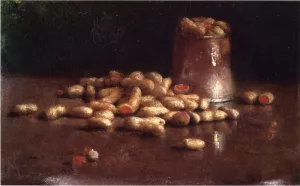 Peanuts and Pewter Tankard by Joseph Decker - Oil Painting Reproduction