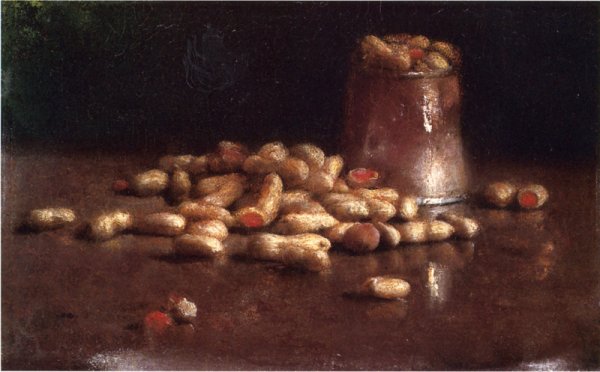 Main Product Photo of Peanuts and Pewter Tankard Painting by Joseph Decker