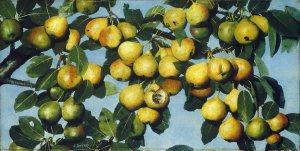 Ripening Pears by Joseph Decker Oil Painting