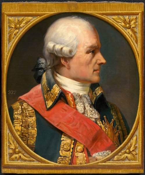 Main Product Photo of Jean Baptiste Donatien de Vimeur Rochambeau Painting by Joseph-Desire Court