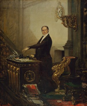 Portrait d'Andre Dupin by Joseph-Desire Court Oil Painting