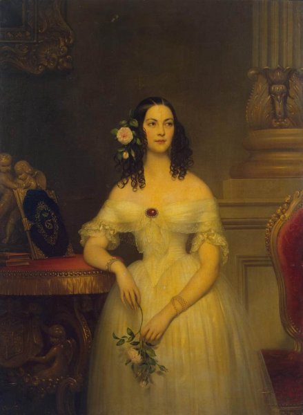 Portrait of Yekaterina Scherbatova by Joseph-Desire Court - Hand-Painted Oil Painting Reproduction