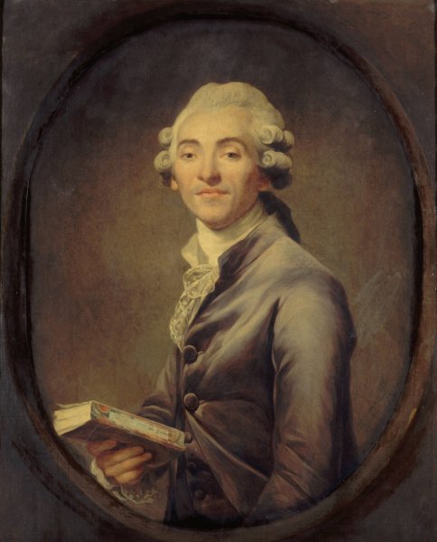 Portrait de Bernard-Germain de Lacepede  by Joseph Ducreux - Hand-Painted Oil Painting Reproduction