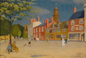 The Green At Banbury Oil painting by Joseph Edward Southall