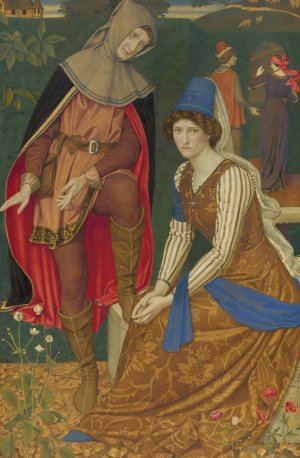 The nut brown maid by Joseph Edward Southall Oil Painting