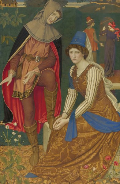 The nut brown maid  by Joseph Edward Southall - Hand-Painted Oil Painting Reproduction