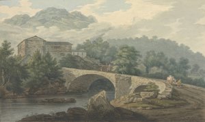 Brathay Bridge by Joseph Farington Oil Painting