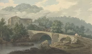 Brathay Bridge by Joseph Farington Oil Painting