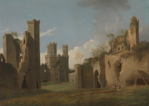 Caernarvon Castle by Joseph Farington - Hand-Painted Oil Painting Reproduction
