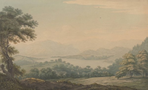 Lower End of Ullswater by Joseph Farington - Hand-Painted Oil Painting Reproduction