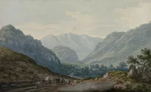 No. View on the Road from Ambleside to Keswick from 6 mile Stone by Joseph Farington Oil Painting