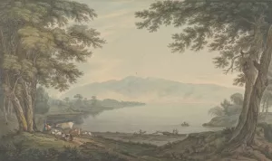 Skiddaw and Derwent water by Joseph Farington Oil Painting