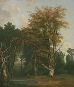 Trees in a Woodland Glade by Joseph Farington Oil Painting