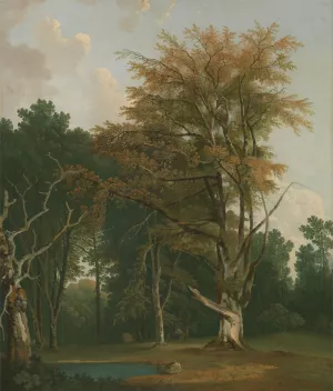 Trees in a Woodland Glade by Joseph Farington Oil Painting