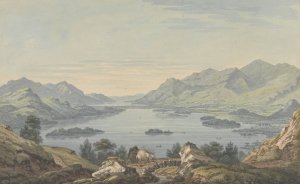 Vale of Keswick and Derwent Water by Joseph Farington Oil Painting