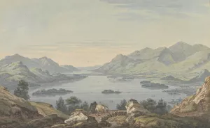 Vale of Keswick and Derwent Water by Joseph Farington Oil Painting