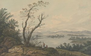 View across Windermere looking to the Great Island by Joseph Farington Oil Painting