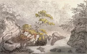 View of Nunery in Cumberland by Joseph Farington Oil Painting