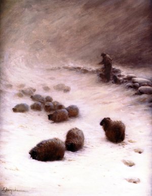 Blow, Blow, Thou Wintery Wind by Joseph Farquharson Oil Painting