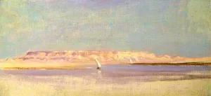 Feluccas on the Nile by Joseph Farquharson Oil Painting