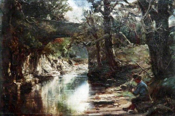 Main Product Photo of Guide Bridge Painting by Joseph Farquharson