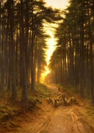 Now Came Still Evening On by Joseph Farquharson - Oil Painting Reproduction