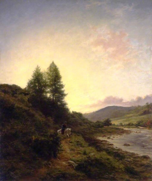 Main Product Photo of On the Dee near Woodend, Aberdeenshire Painting by Joseph Farquharson
