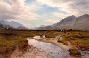 Peat Moss, Poolewe by Joseph Farquharson Oil Painting