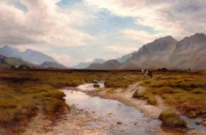 Peat Moss, Poolewe by Joseph Farquharson - Oil Painting Reproduction