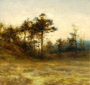 Scots Pines, Sunset by Joseph Farquharson Oil Painting
