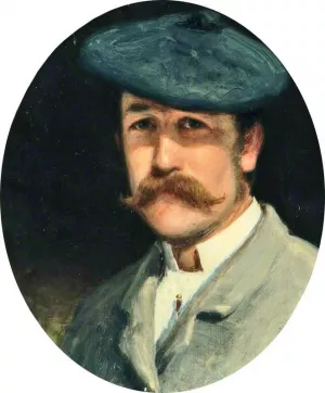 Self-Portrait by Joseph Farquharson Oil Painting