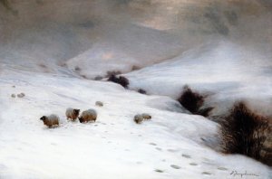 Sun Pepped o'er the Hill by Joseph Farquharson Oil Painting