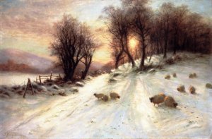 The Day Was Sloping Towards His Western Bower by Joseph Farquharson Oil Painting