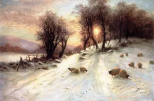 The Day Was Sloping Towards His Western Bower by Joseph Farquharson Oil Painting