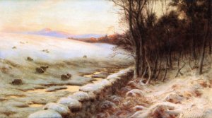 The Edge of the Wood by Joseph Farquharson Oil Painting