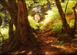 The Forest Path painting by Joseph Farquharson