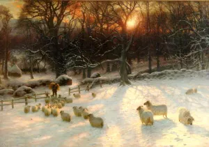 The Shortening Winter's Day is near a Close painting by Joseph Farquharson