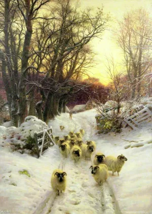 The Sun Had Closed the Winter's Day painting by Joseph Farquharson