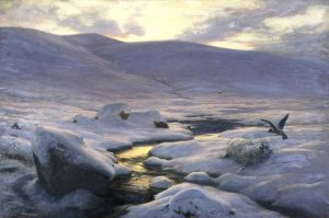 The Weary Waste of Snow by Joseph Farquharson Oil Painting