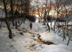 West with Evening Glows painting by Joseph Farquharson