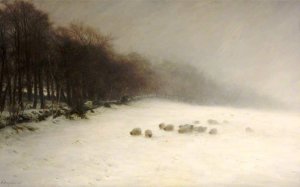 Winter by Joseph Farquharson Oil Painting