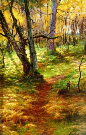 Woodland Scene by Joseph Farquharson - Oil Painting Reproduction