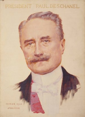 Portrait de Paul Deschanel by Joseph Felix Bouchor Oil Painting