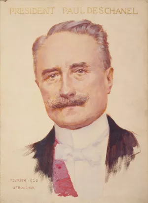 Portrait de Paul Deschanel Oil painting by Joseph Felix Bouchor